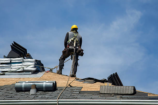 Professional Roof Replacement technician working in Delcambre, LA